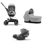 Cybex Trio Eezy S Twist+2 Fog Grey con Cloud T i-Size