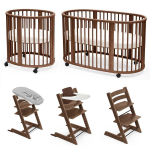 Stokke Set Nascita neonato Sleepi V3 e Tripp Trapp Warm Brown