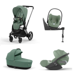 Cybex Trio Priam Leaf Green-Matt Black con Cloud T i-Size e Isofix