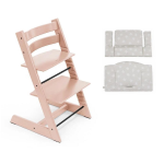 Stokke Sedia Tripp Trapp Serene Pink con cuscino