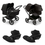 Bugaboo Trio Gemellare Donkey 5 Midnight Black con Cloud G i-Size