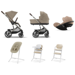 Cybex Set Nascita Neonato Trio Balios S Lux e Lemo 4 in 1