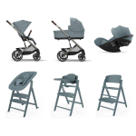Cybex Set Nascita Neonato Trio Balios S Lux e Click & Fold 4 in 1