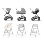 Cybex Set Nascita Neonato Trio Balios S Lux e Click & Fold 4 in 1