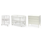 Stokke Cameretta Sleepi V3 White Culla-Lettino e Cassettiera con materassi