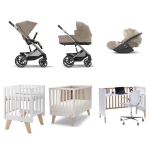 Kit Nascita con Trio Balios Almond Biege e culla evolutiva Madrid