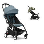 Stokke Passeggino Yoyo 3 Black-Aqua con parapioggia