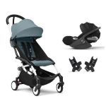 Stokke Baby Travel System YoYo 3 White-Aqua e Cloud T i-Size