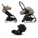 Stokke Trio Yoyo 3 Black-Taupe newborn pack con Cloud G I-Size