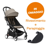 Stokke Passeggino Yoyo 3 Black-Taupe con Poggiagambe