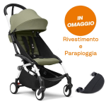 Stokke Passeggino Yoyo 3 White-Olive con Poggiagambe