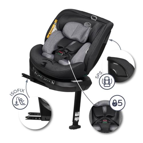 Seggiolino Auto Denver Isofix Light grey Gruppo 0-1-2-3 40-150cm
