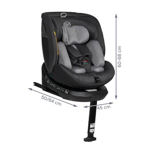 Seggiolino Auto Denver Isofix Light grey Gruppo 0-1-2-3 40-150cm