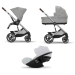 Cybex Trio Balios Stone Grey con Cloud G i-Size Fog Grey