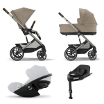 Cybex Balios S 4 in 1 Almond Beige con Cloud G I-Size Fog Grey