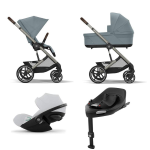Cybex Balios 4 in 1 Stormy Blue con Cloud G i-Size Fog Grey