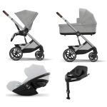 Cybex Balios 4 in 1 Stone Grey con Cloud G i-Size Fog Grey