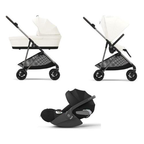 Cybex Trio Melio Cotton White Beige con Cloud T I-Size