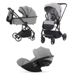 Carrello Baby Trio Alfa 3 in 1 Cloud Grey con Cybex Cloud G Plus i-Size