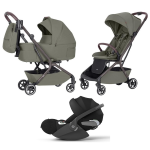 Carrello Baby Trio Magia Malted Green con Cybex Cloud T I-Size