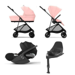 Cybex 4 in 1 Melio Carbon Candy Pink con Cloud T i-Size e Isofix