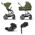 Cybex 4 in 1 Balios Moss Green con Cloud T i-Size Plus e Isofix