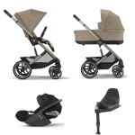 Cybex 4 in 1 Balios Almond Beige con Cloud T i-Size e Isofix
