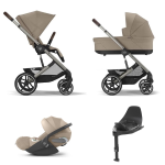Cybex 4 in 1 Balios Almond Beige con Cloud T i-Size Plus e Isofix
