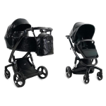 iBebe Passeggino 2in1 i-Stop Black Gloss