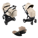 iBebe Trio i-Stop e Drive Beige con Cloud G Plus I-Size 