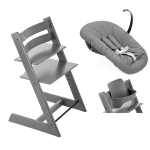 Stokke Seggiolone per neonati Tripp Trapp 3 in 1 Storm Grey con Newborn
