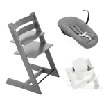 Stokke Seggiolone per neonati Tripp Trapp 3 in 1 Storm Grey con Newborn