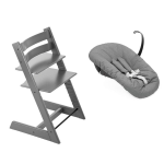 Stokke Seggiolone per neonati Tripp Trapp 2 in 1 Storm Grey con Newborn