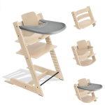 Stokke Seggiolone Tripp Trapp 3 in 1 Natural con vassoio