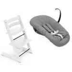 Stokke Seggiolone per neonati Tripp Trapp 2 in 1 White con Newborn