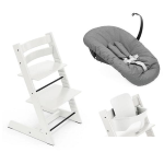 Stokke Seggiolone per neonati Tripp Trapp 3 in 1 White con Newborn