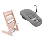 Stokke Seggiolone per neonati Tripp Trapp 2 in 1 Serene Pink con Newborn