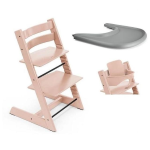 Stokke Seggiolone Tripp Trapp 3 in 1 Serene Pink con vassoio