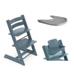 Stokke Seggiolone Tripp Trapp 3 in 1 Fiordo Blu con vassoio