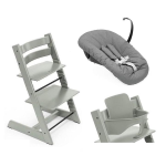 Stokke Seggiolone per neonati Tripp Trapp 3 in 1 Glacier Green con Newborn