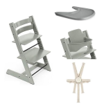 Stokke Seggiolone Tripp Trapp 4 in 1 Glacier Green con cinture