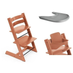 Stokke Seggiolone Tripp Trapp 3 in 1 Terracotta con vassoio