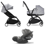 Stokke Trio Yoyo 3 Black-Stone con Cybex Cloud T I-Size