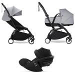 Stokke Trio Yoyo 3 Black-Stone con Cybex Cloud G I-Size