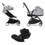 Stokke Trio Yoyo 3 White-Stone con Cybex Cloud G I-Size