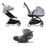 Stokke Trio Yoyo 3 White-Stone con Cybex Cloud T I-Size
