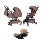 Carrello Baby Trio Magia Glace Pink con Cybex Cloud G Plus I-Size