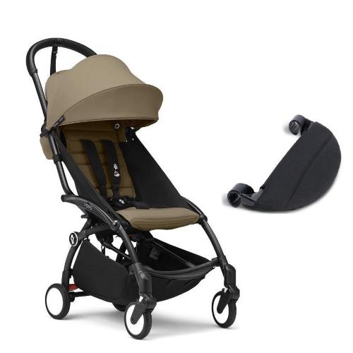 Stokke Passeggino Yoyo 3 Black-Toffe con Poggiagambe