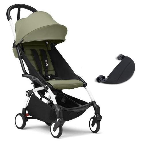 Stokke Passeggino Yoyo 3 White-Olive con Poggiagambe
