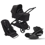 Bugaboo Trio Dragonfly Black Midnight Black con Cloud T I-Size